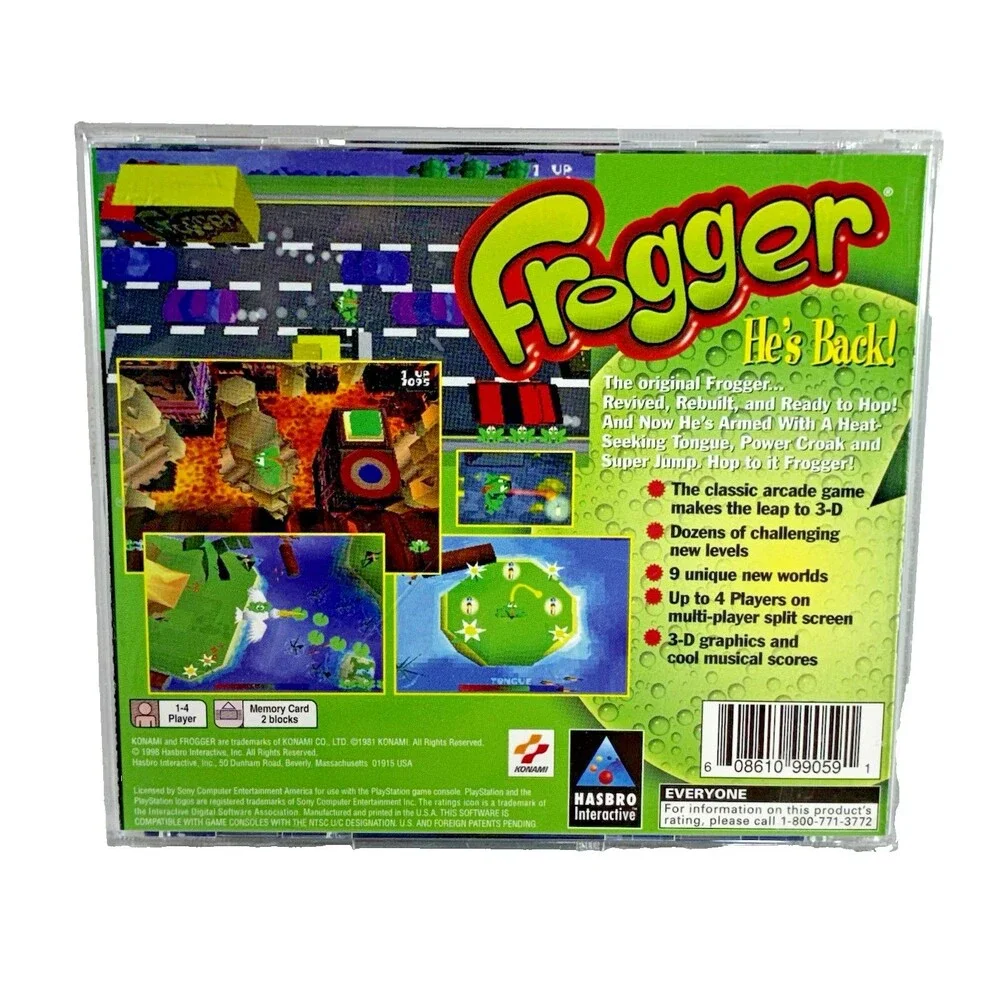Frogger Greatest Hits Sony PlayStation 1998 Konomi Complete with Manual Tested